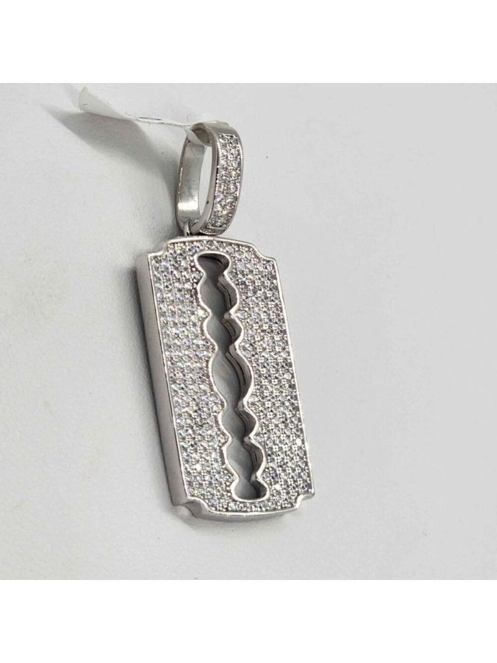 Brand New Sterling SIlver 925 Razor Blade Pendent